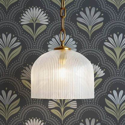 Petra Scandinavian Folk Flower Slate Sage Sky Wallpaper