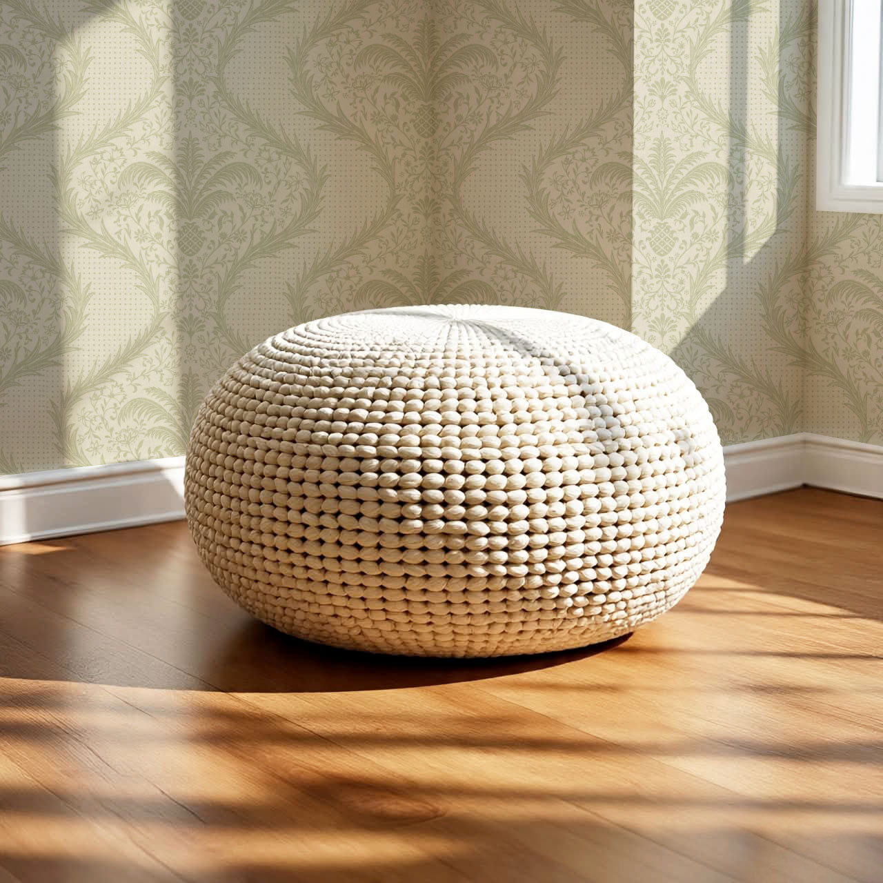 Peyton Esperanza Vines Beige Mint Wallpaper