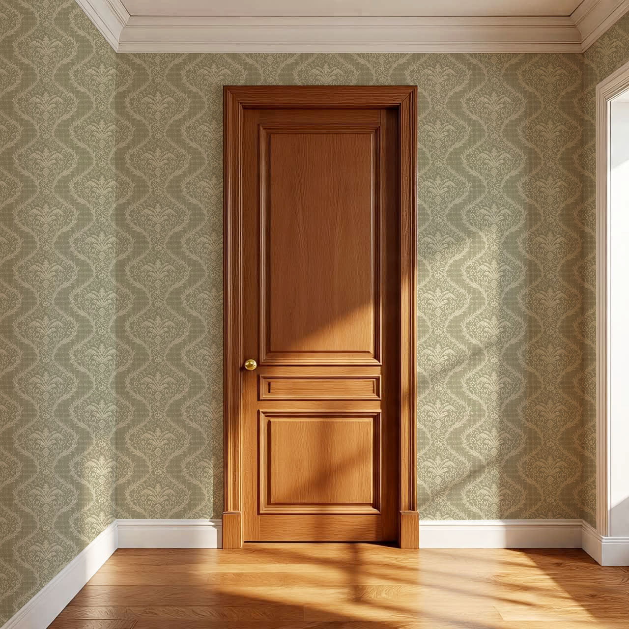 Peyton Esperanza Vines Olive Wallpaper