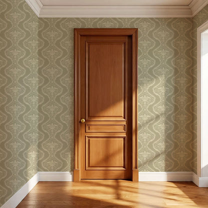 Peyton Esperanza Vines Olive Wallpaper