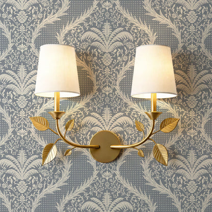 Peyton Esperanza Vines French Blue Wallpaper