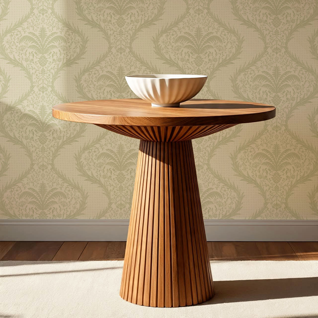 Peyton Esperanza Vines Beige Mint Wallpaper
