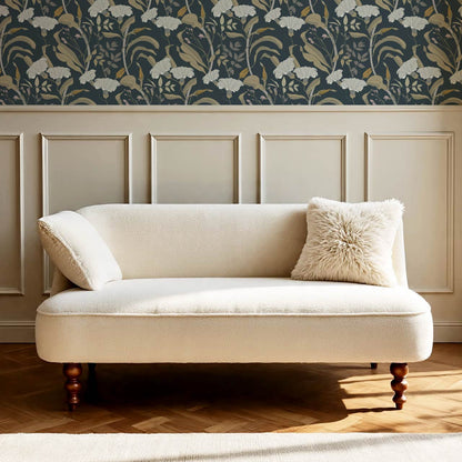 Phoebe Bindweed Slate Wallpaper