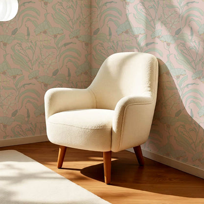 Phoebe Bindweed Pastel Wallpaper