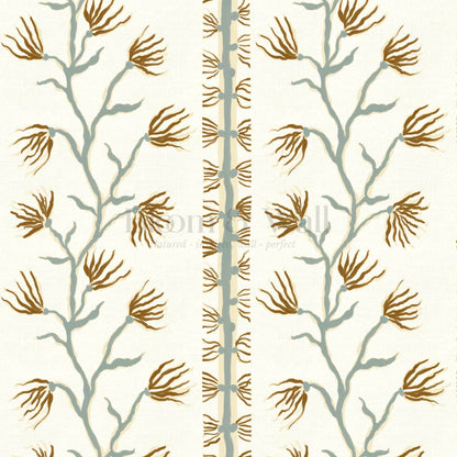 Pilar Branches Sage Brown Wallpaper