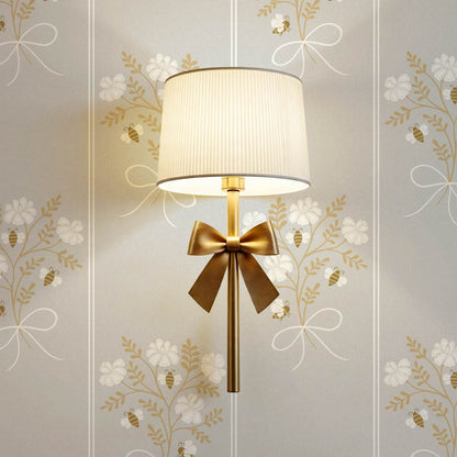 Pipa Blossom Bees Dove Gray Beige Wallpaper