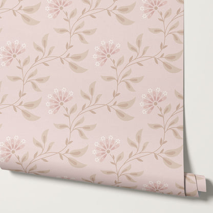 Piper Meadow Waltz Blush Wallpaper