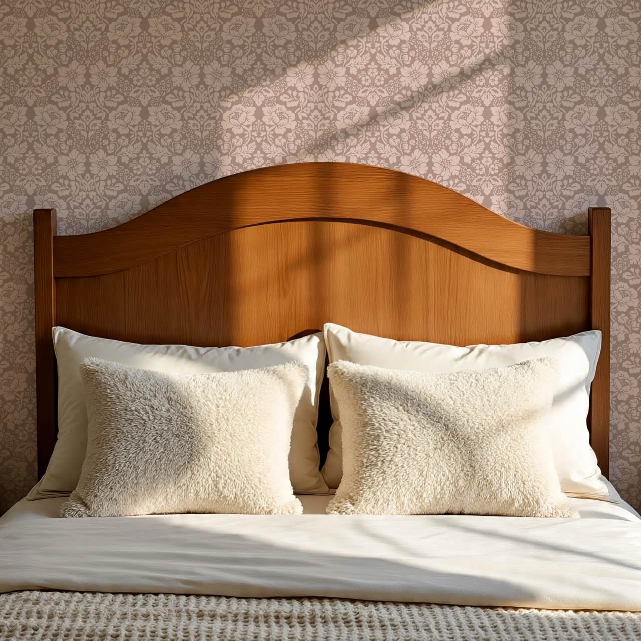 Presley Ogee Damask Mauve Wallpaper