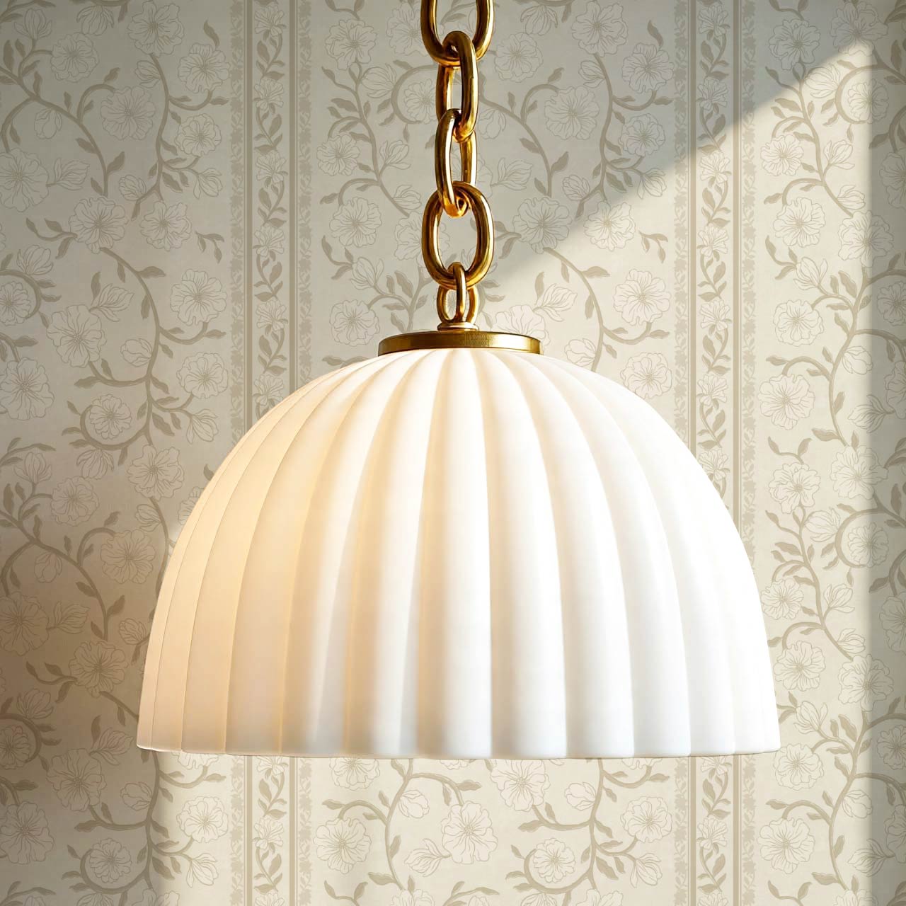 Priscila Heirloom Petal Stripe Neutral Wallpaper