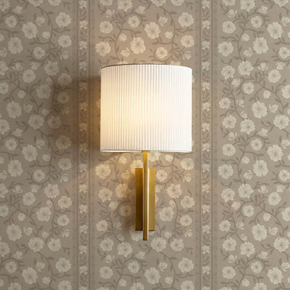 Priscila Heirloom Petal Stripe Taupe Wallpaper