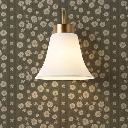 Priscila Heirloom Petal Stripe Forest Wallpaper