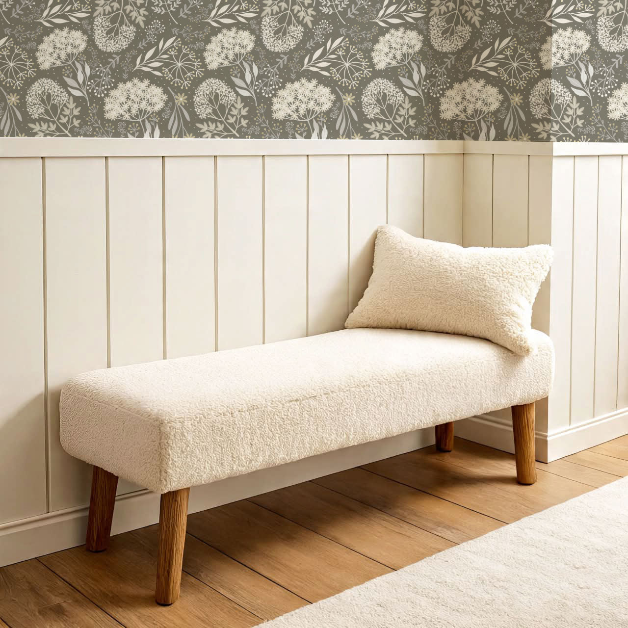 Queen Anne's Lace Botanicals Olive Wallpaper