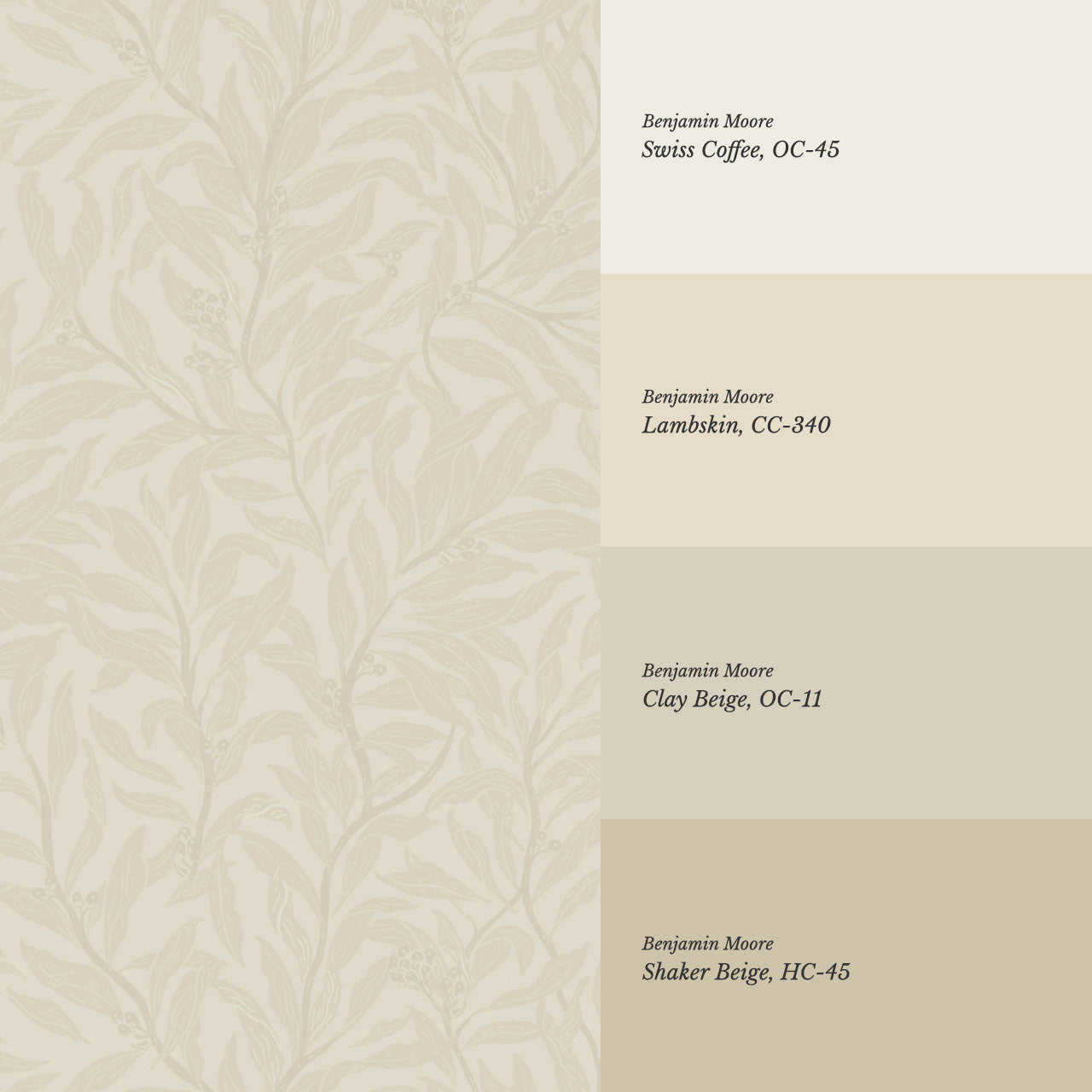 Quinn Trailing Vines Soft Neutral Wallpaper