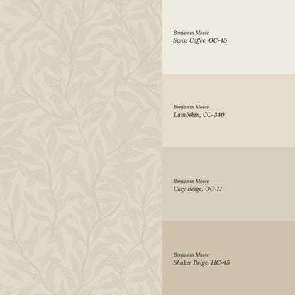 Quinn Trailing Vines Soft Neutral Wallpaper