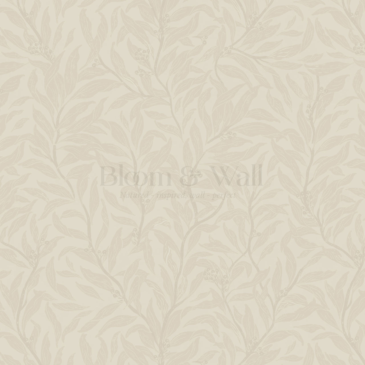 Quinn Trailing Vines Soft Neutral Wallpaper