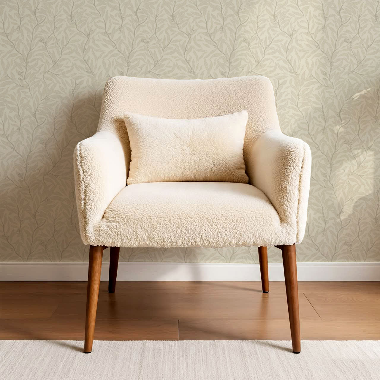 Quinn Trailing Vines Beige Wallpaper
