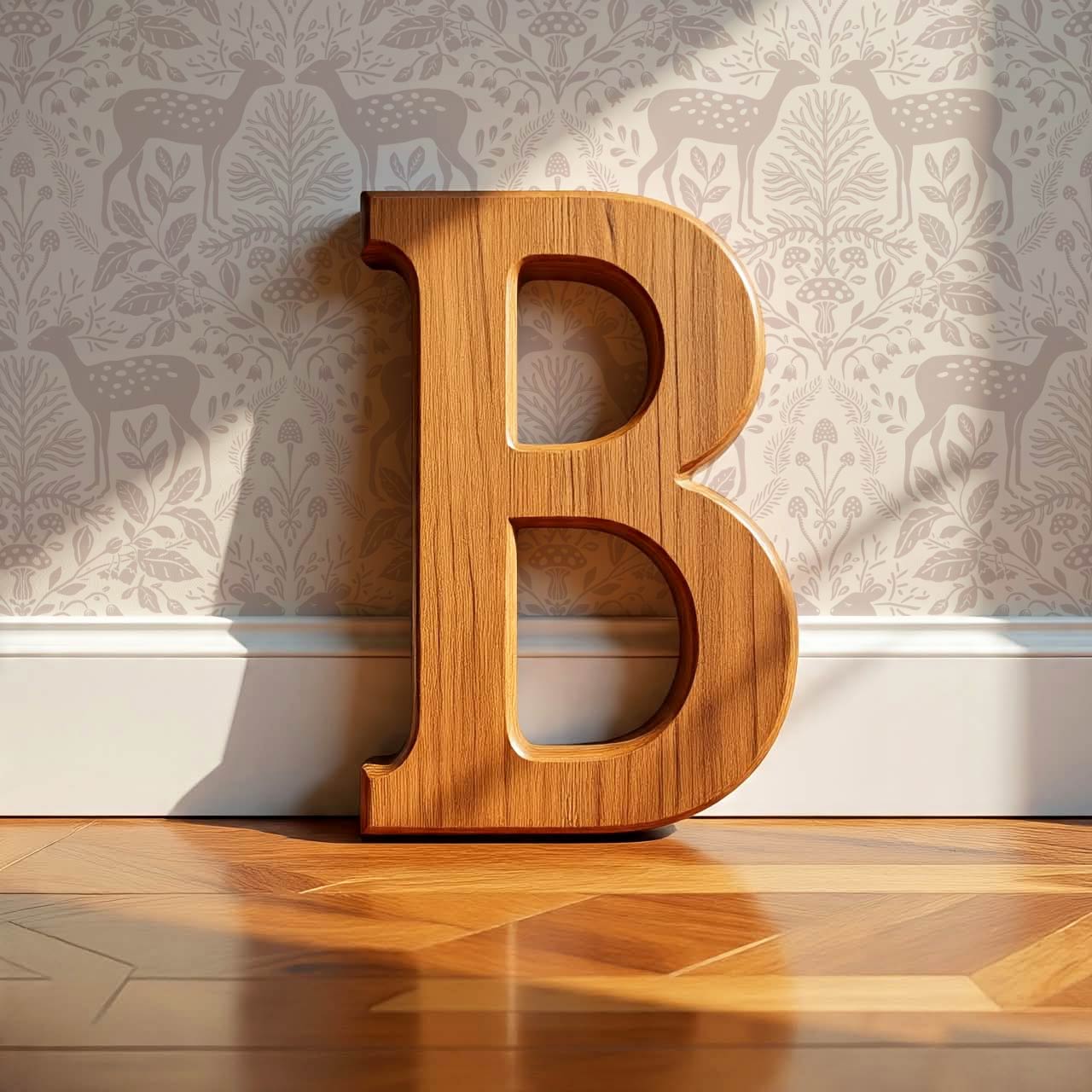 Rachel Cozy Deer Rose Dust Wallpaper