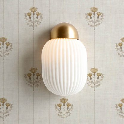 Rafa Thistle Field Linen Ivory Sand Wallpaper