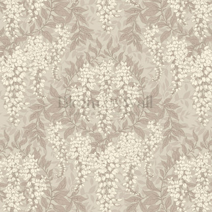 Rahna Wisteria Cluster Stone Butter Wallpaper