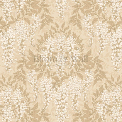 Rahna Wisteria Cluster Honey Ivory Wallpaper