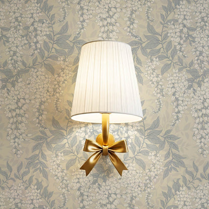 Rahna Wisteria Cluster French Blue Almond Wallpaper