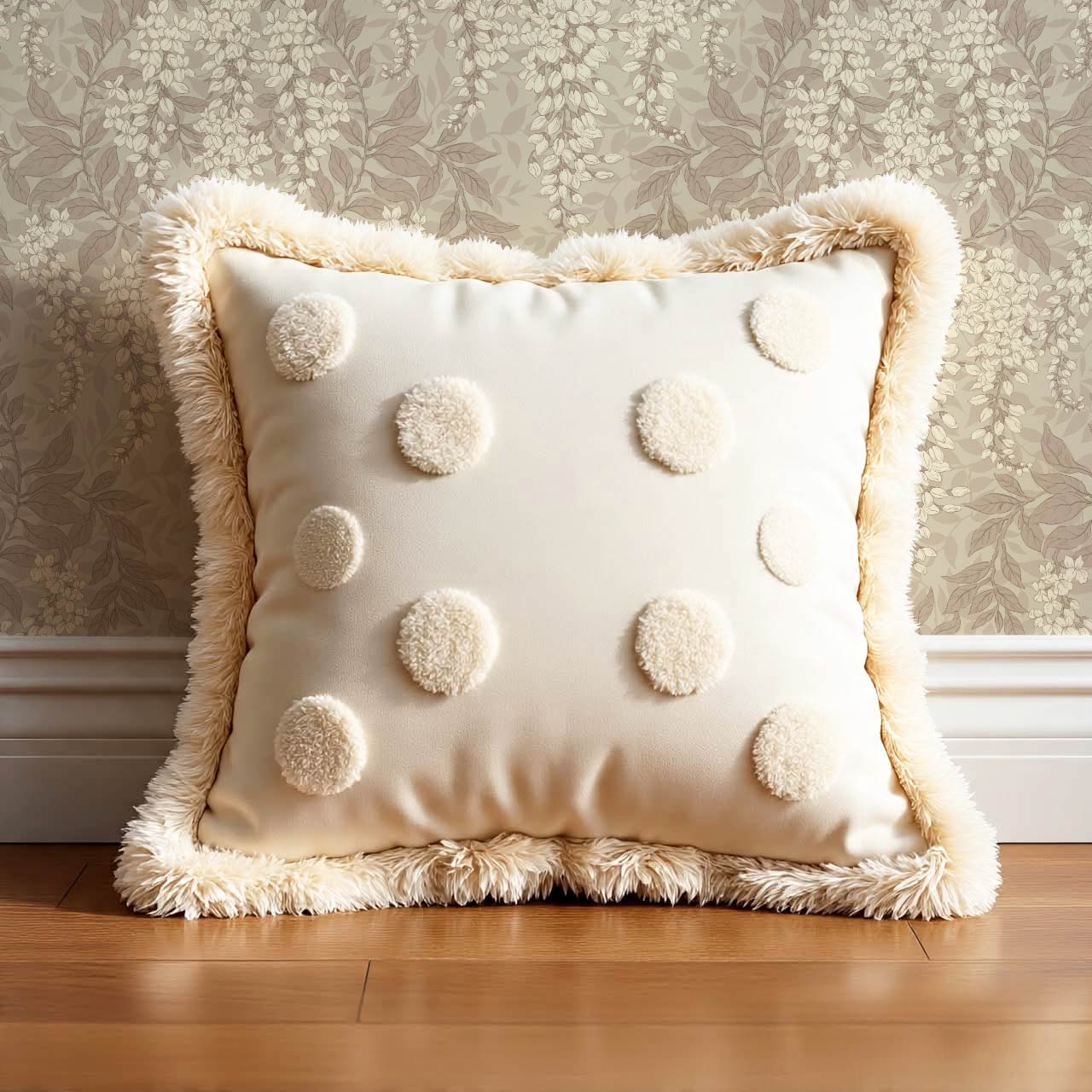 Rahna Wisteria Cluster Stone Butter Wallpaper
