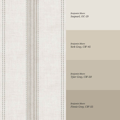 Raissa Linen Trail Neutral Linen Taupe Wallpaper