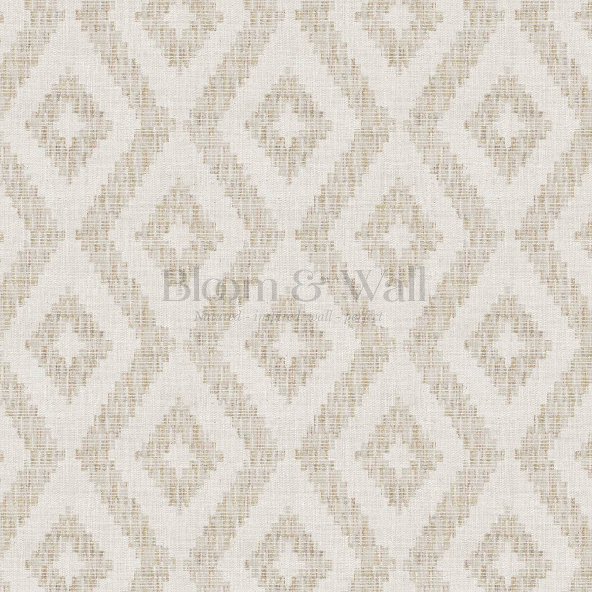 Rodelia Woven Rhythm Neutral Linen Beige Wallpaper