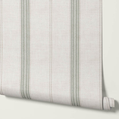 Raissa Linen Trail Neutral Linen Forest Wallpaper