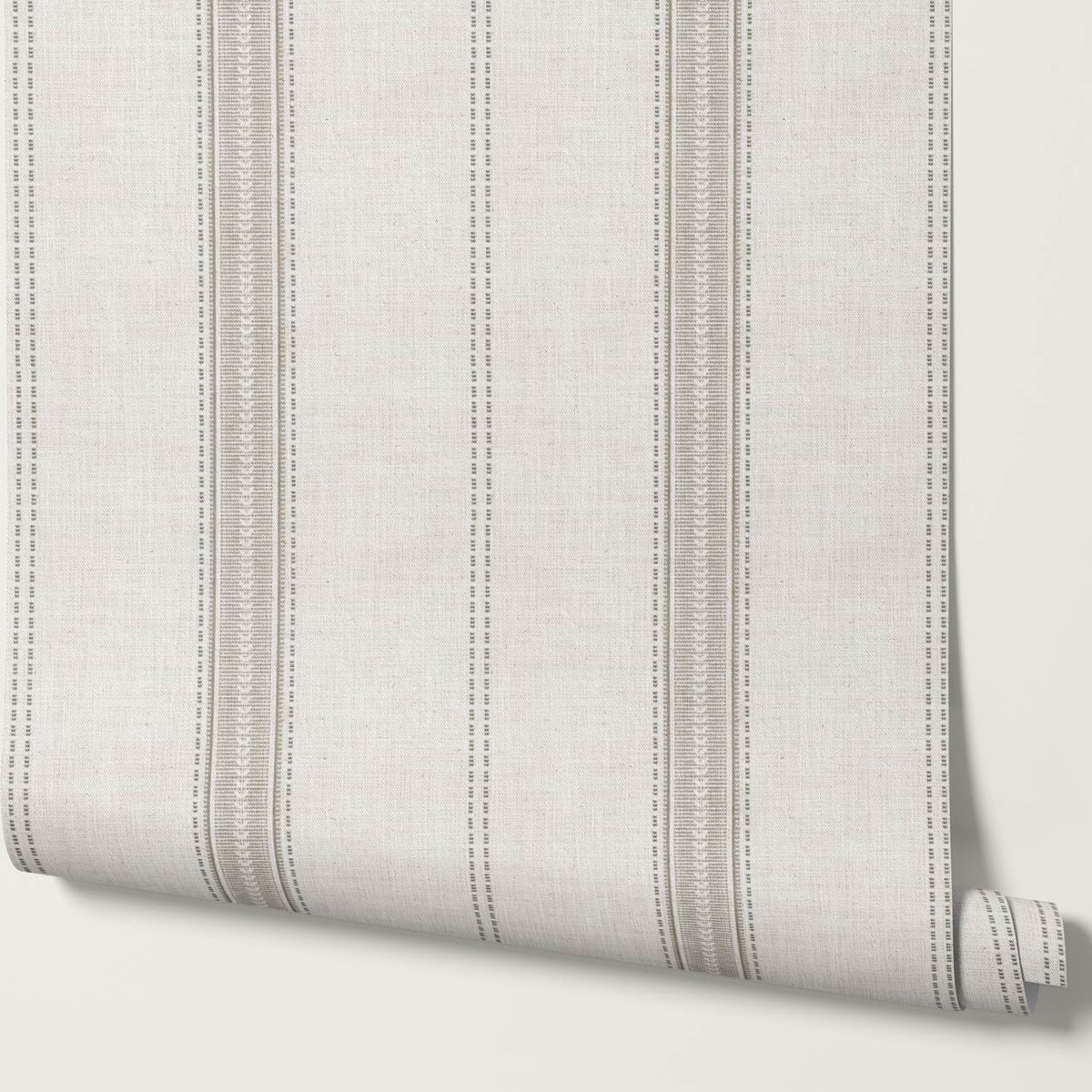 Raissa Linen Trail Neutral Linen Taupe Wallpaper
