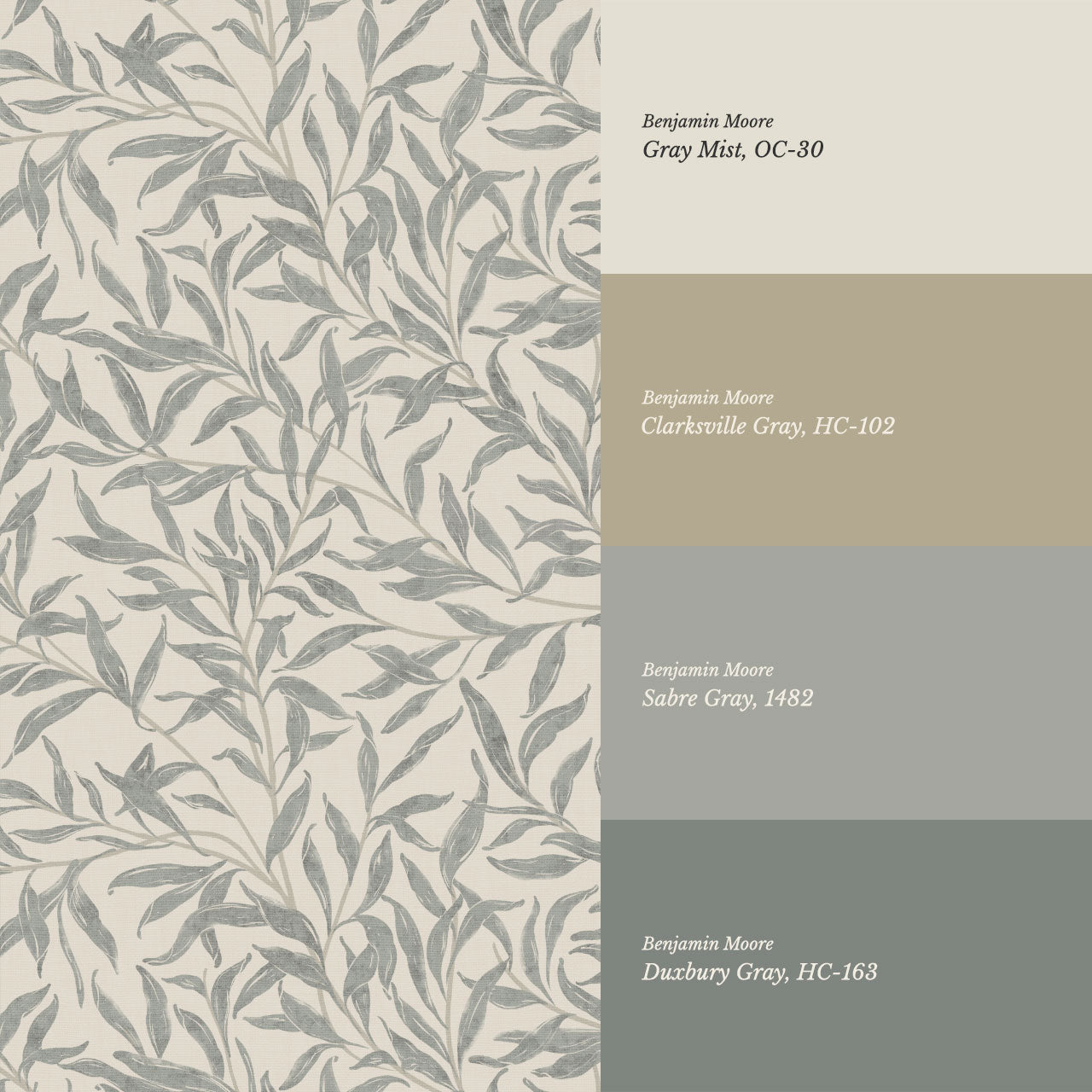 Raya Large Willowmere Dusty Sage Wallpaper