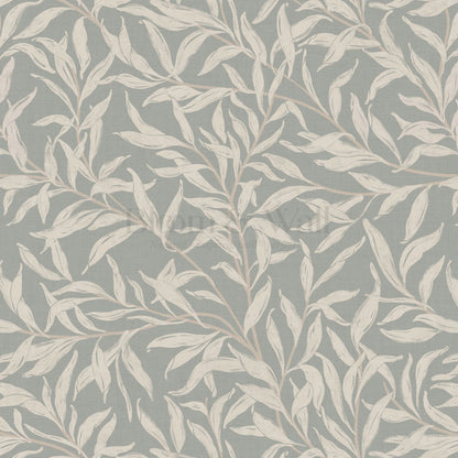 Raya Large Willowmere Vines Stone Sage Wallpaper