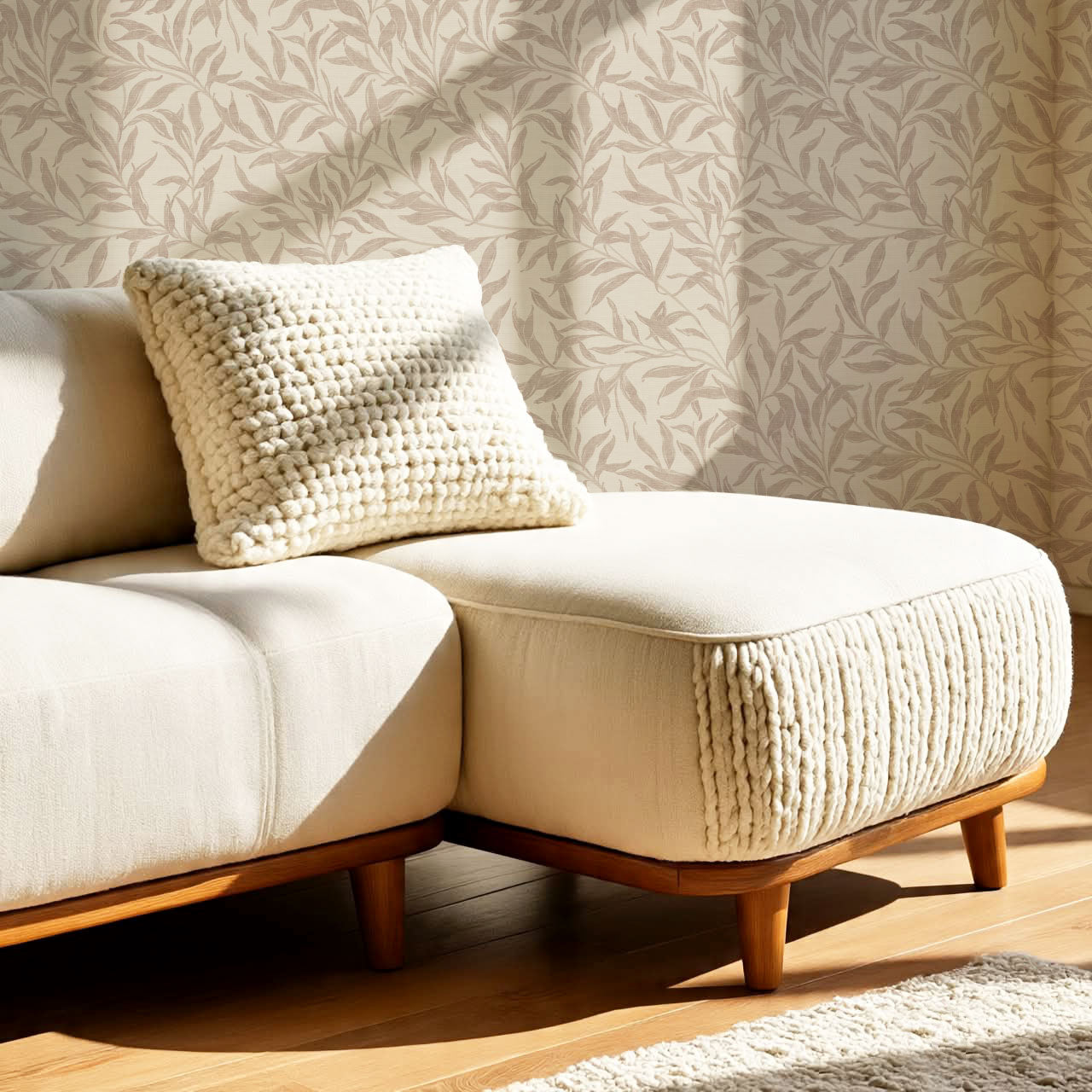 Raya Large Willowmere Pale Mauve Wallpaper