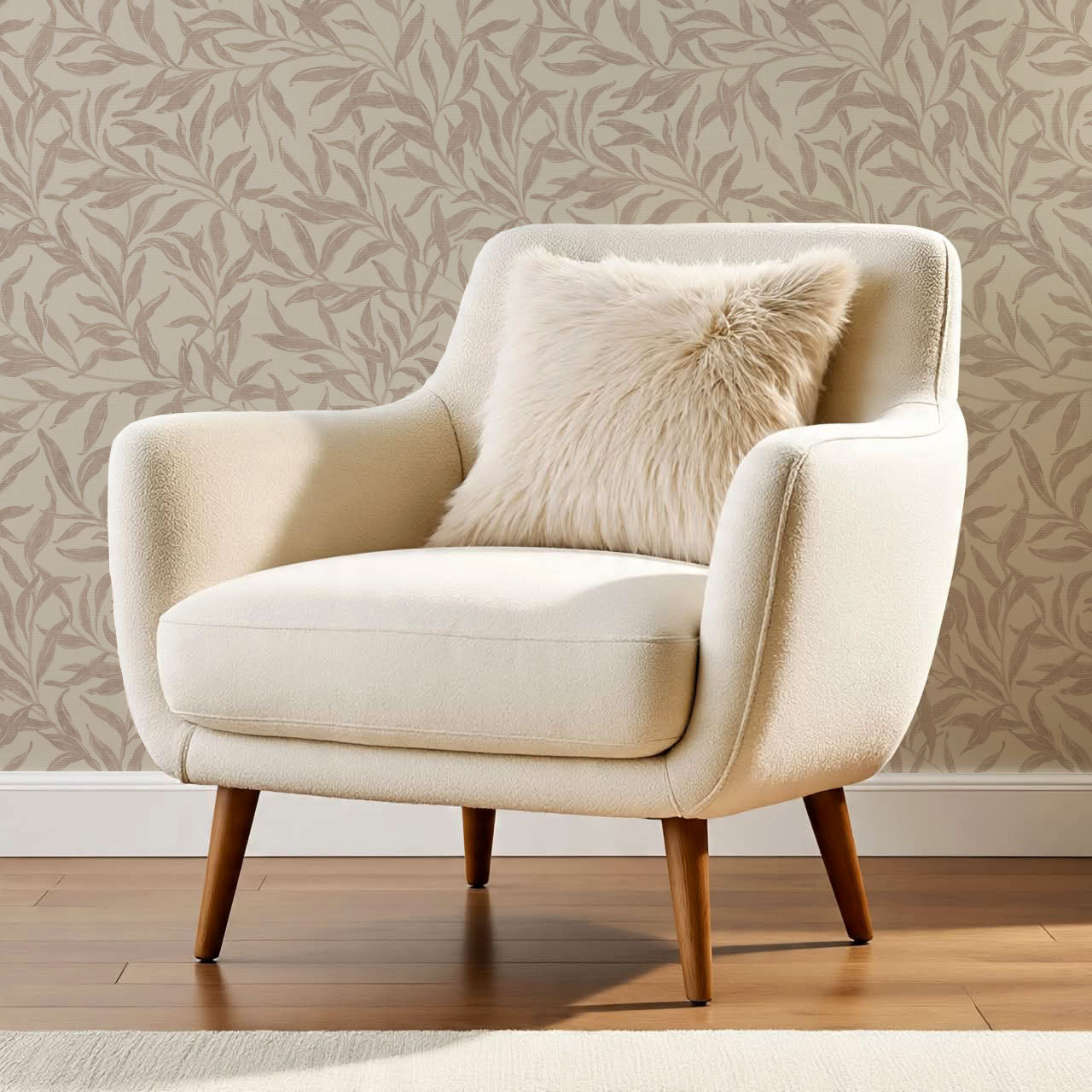 Raya Large Willowmere Pale Mauve Wallpaper
