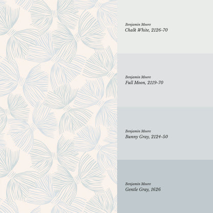 Raya Soft Bows Blue Wallpaper