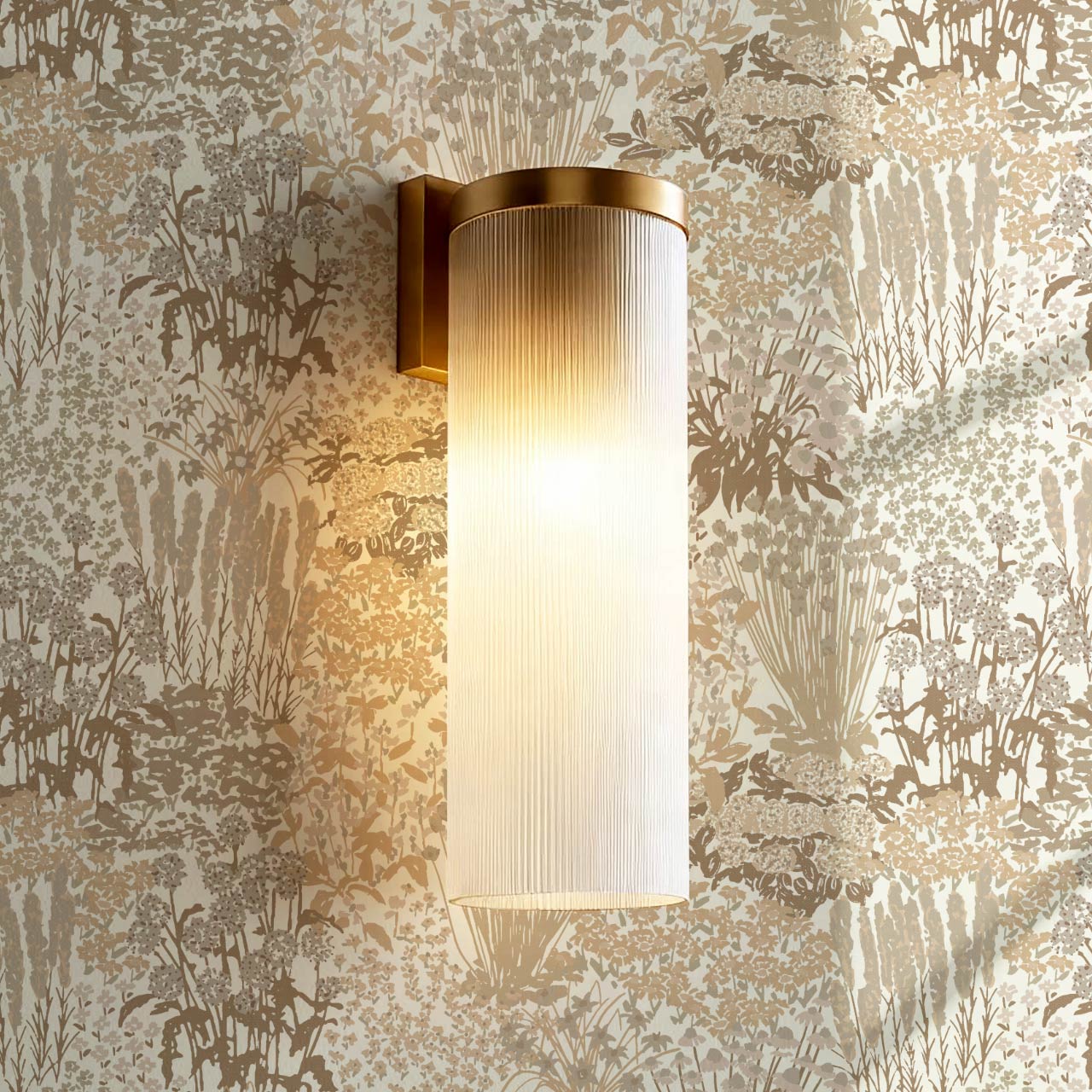 Reese Garden Bloom Natural Beige Wallpaper