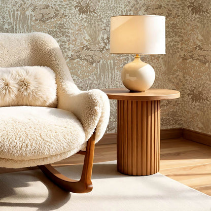 Reese Garden Bloom Natural Beige Wallpaper