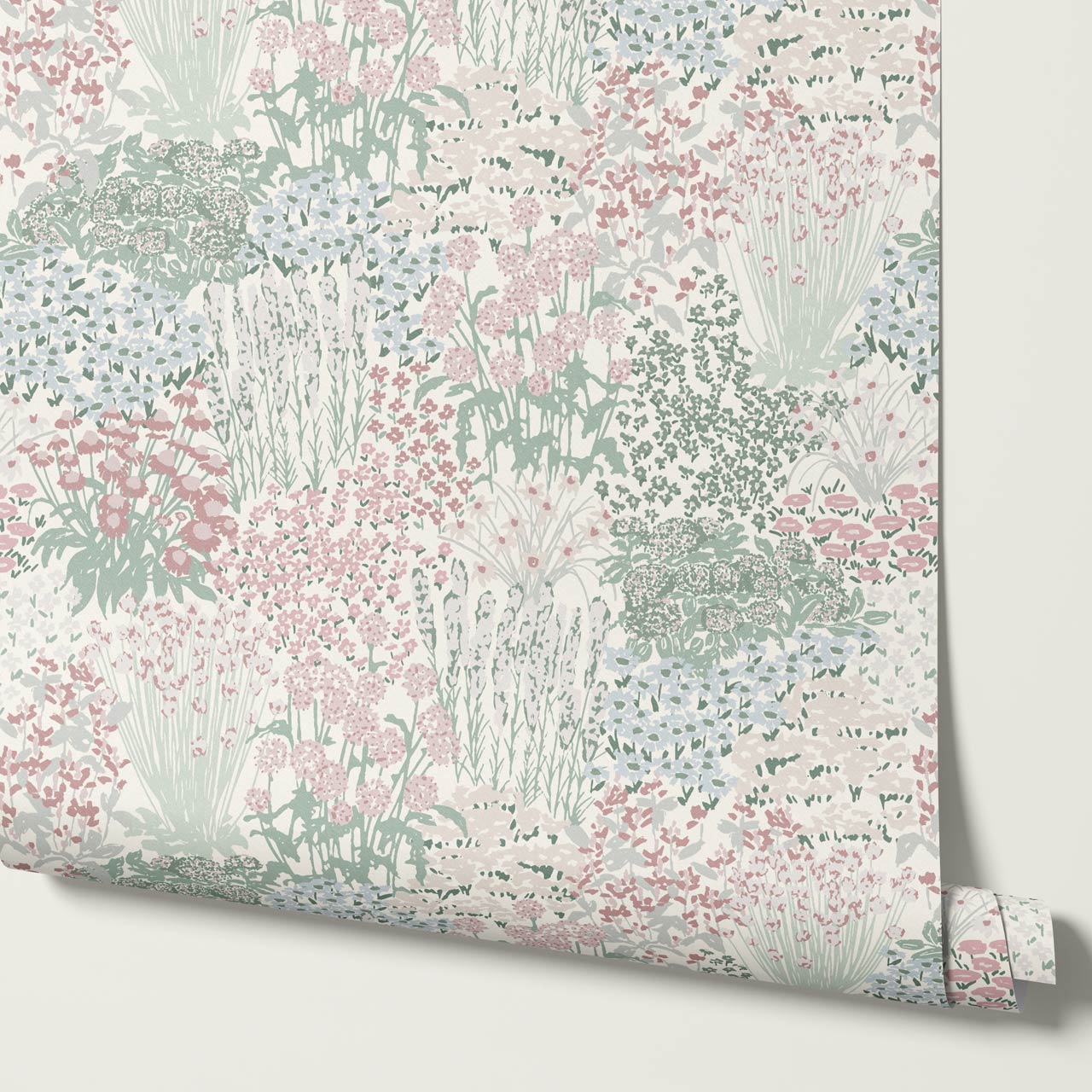 Reese Garden Bloom Soft Pastel Wallpaper