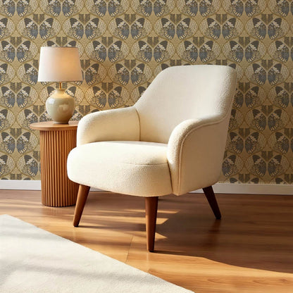Reet Butterfly Wings Deep Olive Wallpaper