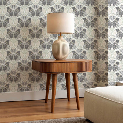 Reet Butterfly Wings Gray Beige Wallpaper