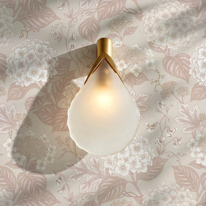Regina Hydrangea Pink Blush Wallpaper