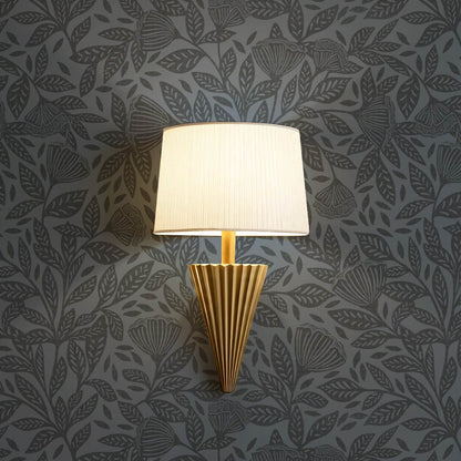 Remi Art Nouveau Floral Dark Blues Wallpaper