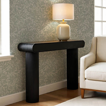 Remi Art Nouveau Floral Dusty Blue Wallpaper