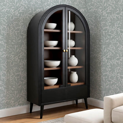 Remi Art Nouveau Floral Dusty Blue Wallpaper