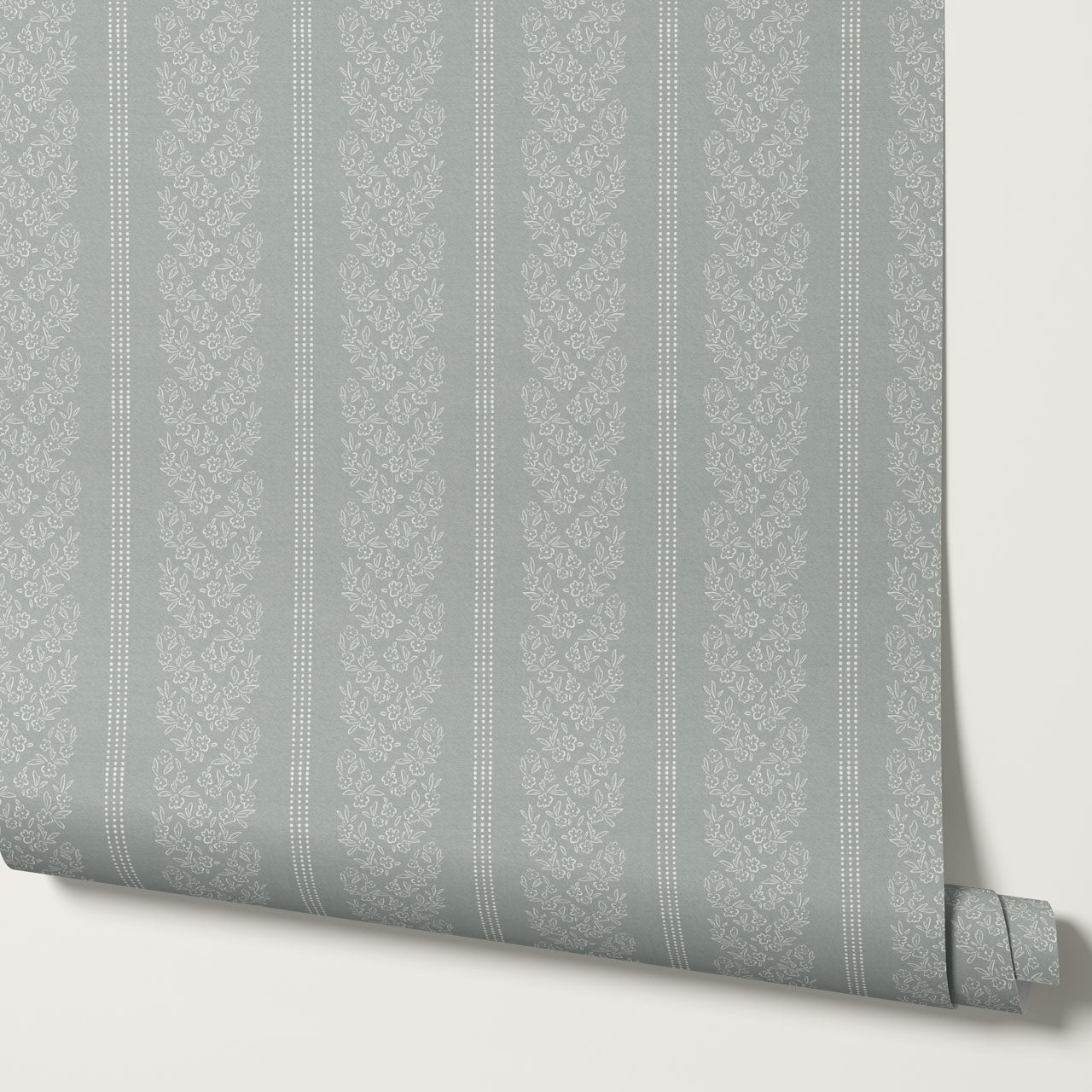Renée Woven Sage Botanicals Wallpaper