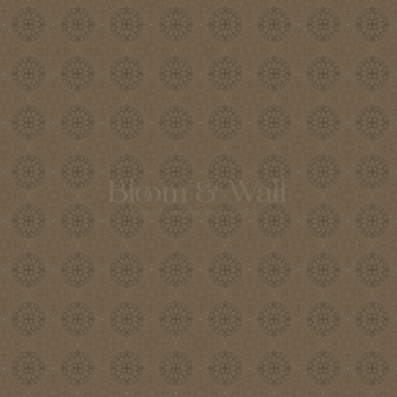 Reyna Broché Brown Wallpaper