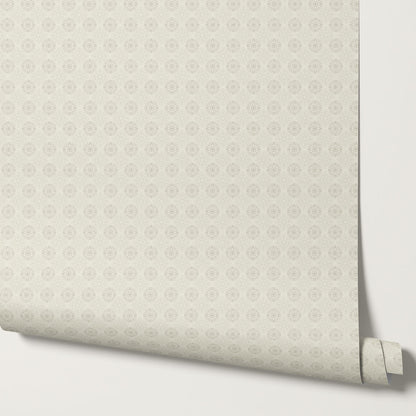 Reyna Broché Cream Wallpaper