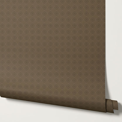 Reyna Broché Brown Wallpaper