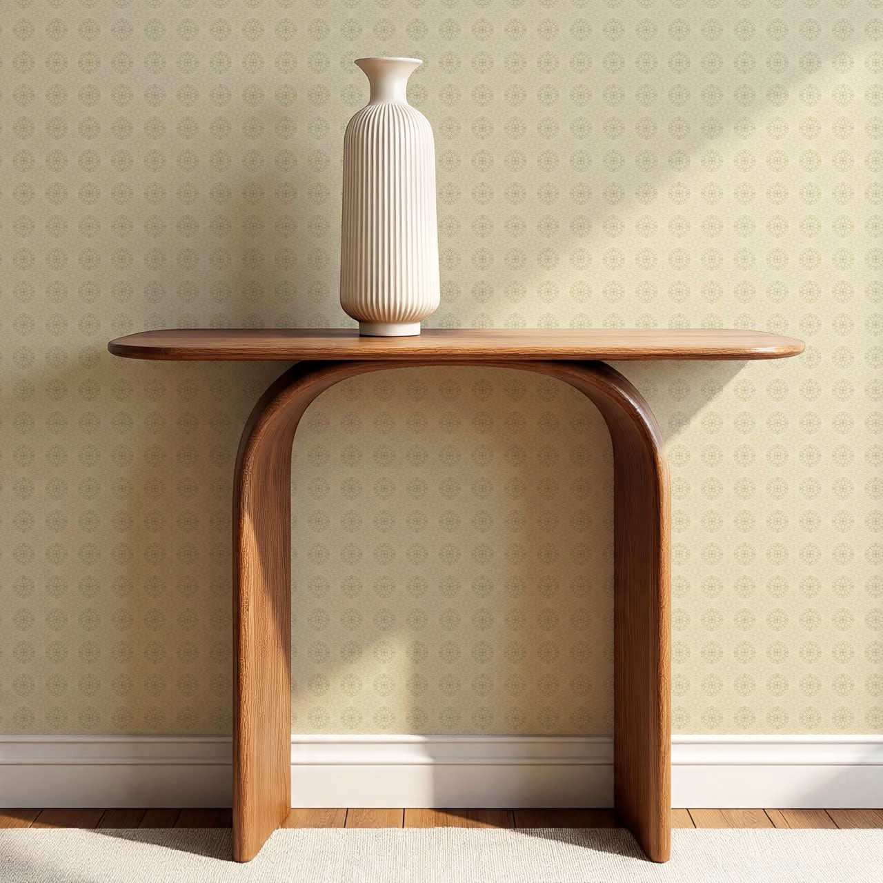 Reyna Broché Beige Wallpaper