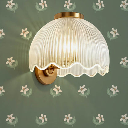 Rima Simple Anemone Green Cream Wallpaper